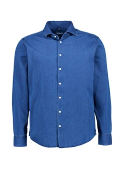 Seidensticker, Hemd, Regular Fit, Baumwolle, Jeansdunkelblau