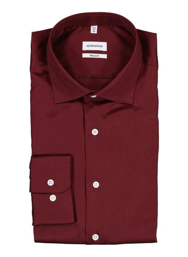Seidensticker, Hemd, Regular Fit, Baumwolle, bordeaux Seidensticker, Hemd, Regular Fit, Baumwolle, Bordeaux -Herrenausstatter Verkaufe 449337 norm
