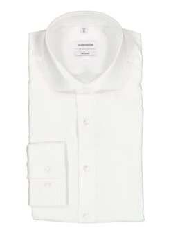 Seidensticker, Hemd, Regular Fit, Baumwolle, Weiß