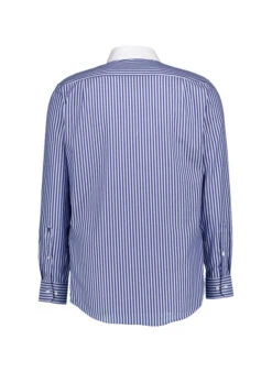 Seidensticker, Hemd, Regular Fit, Baumwolle, Blau Gestreift -Herrenausstatter Verkaufe 449345 norm2