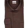 Seidensticker, Hemd, Comfort Fit, Baumwolle, Dunkelbraun