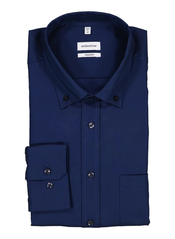 Seidensticker, Hemd, Comfort Fit, Baumwolle, blau Seidensticker, Hemd, Comfort Fit, Baumwolle, Blau -Herrenausstatter Verkaufe 449366 norm
