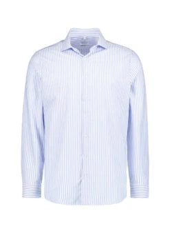 Seidensticker, Hemd, Slim Fit, Baumwolle,blau-weiß Gestreift