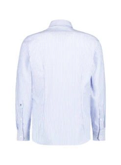 Seidensticker, Hemd, Slim Fit, Baumwolle,blau-weiß Gestreift -Herrenausstatter Verkaufe 449371 norm2