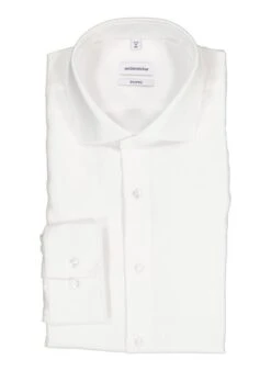 Seidensticker, Hemd, Shaped Fit, Baumwolle, Weiß