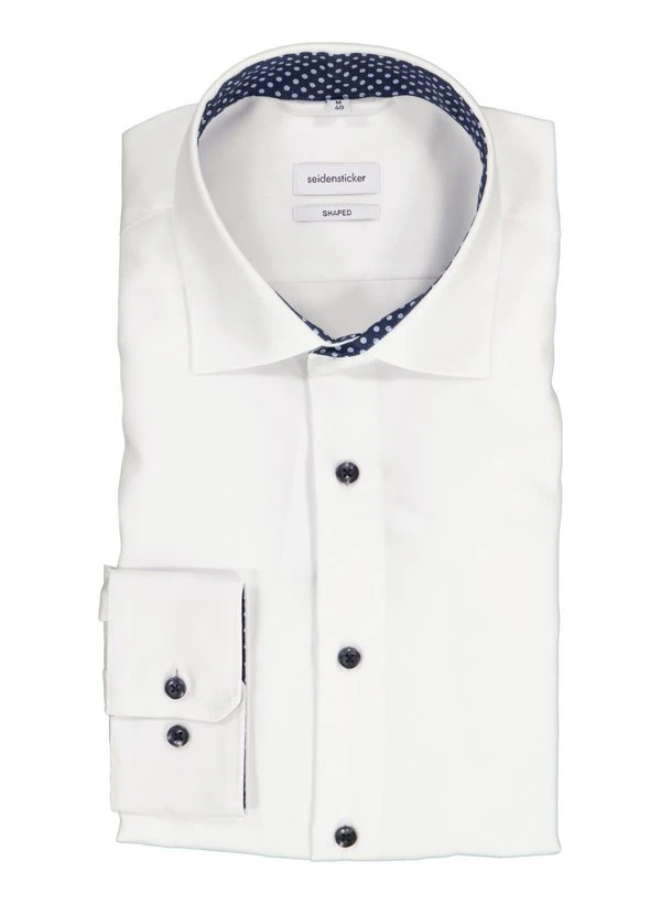 Seidensticker, Hemd, Shaped Fit, Baumwolle, blickdicht, weiß Seidensticker, Hemd, Shaped Fit, Baumwolle, Blickdicht, Weiß -Herrenausstatter Verkaufe 449376 norm
