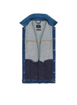 7 For All Mankind, Jeansjacke, Baumwoll-Stretch, Jeansblau -Herrenausstatter Verkaufe 449384 norm3