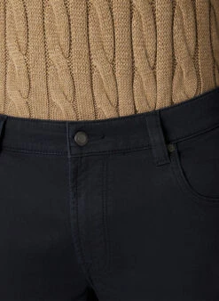 Bugatti, Hose, Baumwolle, Marine Meliert -Herrenausstatter Verkaufe 449493 norm3