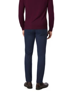 Bugatti, Hose, Baumwolle, Blau Meliert -Herrenausstatter Verkaufe 449496 norm2