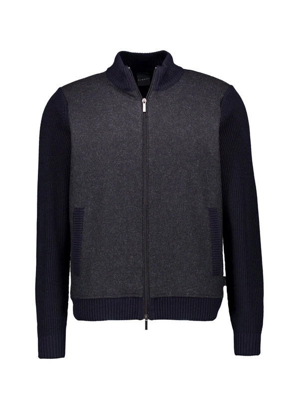 bugatti, Strickjacke, Baumwolle-Wolle, dunkelgrau Bugatti, Strickjacke, Baumwolle-Wolle, Dunkelgrau -Herrenausstatter Verkaufe 449504 norm