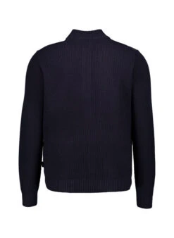 Bugatti, Strickjacke, Baumwolle-Wolle, Dunkelgrau 2 Bugatti, Strickjacke, Baumwolle-Wolle, Dunkelgrau -Herrenausstatter Verkaufe 449504 norm2