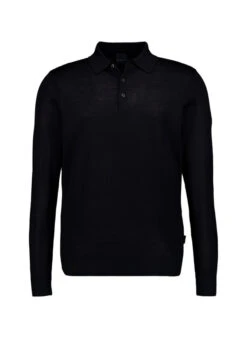 Bugatti, Pullover, Merinowolle, Schwarz