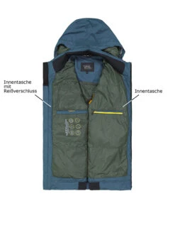 Camel Active, Jacke, Mikrofaser Wasserabweisend, Tintenblau -Herrenausstatter Verkaufe 449517 norm3