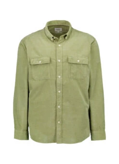 Camel Active, Overshirt, Regular Fit, Baumwolle, Moosgrün