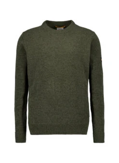Camel Active, Pullover, Mikrofaser, Grün Meliert