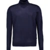 Bugatti, Rollkragenpullover, Wolle, Marine