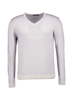 DANIELE FIESOLI, Pullover, Merinowolle, Hellgrau