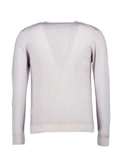 DANIELE FIESOLI, Pullover, Merinowolle, Hellgrau -Herrenausstatter Verkaufe 449628 norm2