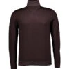 DANIELE FIESOLI, Rollkragenpullover, Merinowolle Extrafein, Dunkelbraun