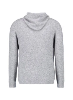 DANIELE FIESOLI, Kapuzenpullover, Merinowolle Extrafein, Grau Meliert -Herrenausstatter Verkaufe 449638 norm2