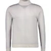 DANIELE FIESOLI, Stehkragenpullover, Merinowolle, Hellgrau Meliert