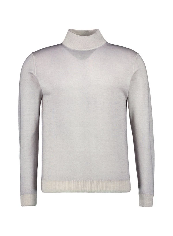 DANIELE FIESOLI, Stehkragenpullover, Merinowolle, hellgrau meliert DANIELE FIESOLI, Stehkragenpullover, Merinowolle, Hellgrau Meliert -Herrenausstatter Verkaufe 449640 norm