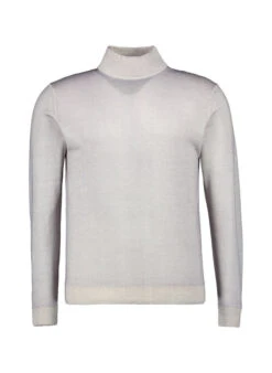 DANIELE FIESOLI, Stehkragenpullover, Merinowolle, Hellgrau Meliert 3 DANIELE FIESOLI, Stehkragenpullover, Merinowolle, Hellgrau Meliert -Herrenausstatter Verkaufe 449640 norm3