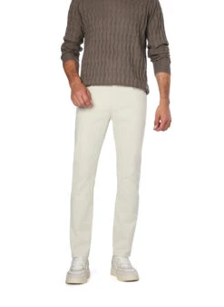 BOSS Black, Hose Delaware, Slim Fit, Baumwoll-Stretch, Ecru