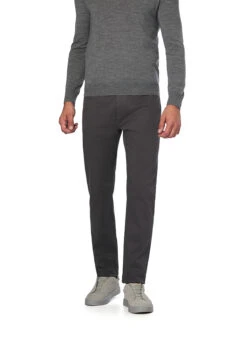 BOSS Black, Hose Delaware, Slim Fit, Baumwoll-Stretch, Grau