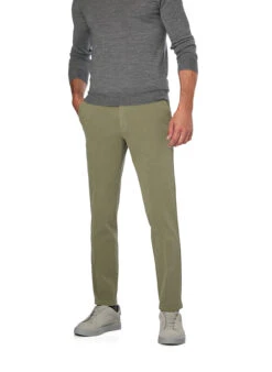 BOSS Black, Chino Kaiton, Slim Fit, Baumwolle, Grün