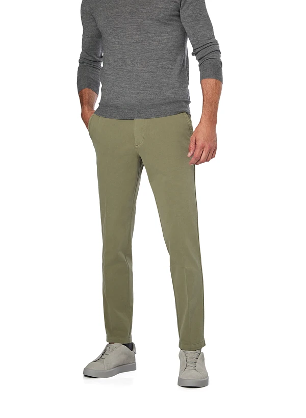 BOSS Black, Chino Kaiton, Slim Fit, Baumwolle, grün BOSS Black, Chino Kaiton, Slim Fit, Baumwolle, Grün -Herrenausstatter Verkaufe 449695 norm