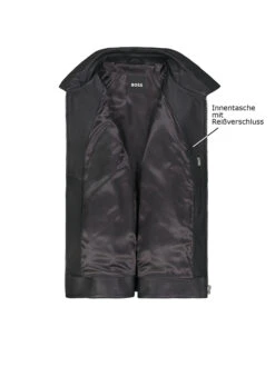 BOSS Black, Lederjacke Mapson , Lammleder, Schwarz -Herrenausstatter Verkaufe 449700 norm3