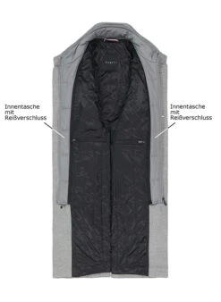 Bugatti, Mantel, Wolle, Grau Gemustert -Herrenausstatter Verkaufe 449728 norm3