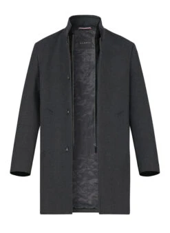 Bugatti, Mantel, Wolle, Anthrazit Gemustert