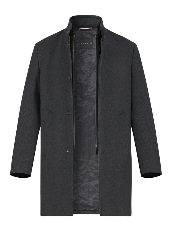 bugatti, Mantel, Wolle, anthrazit gemustert Bugatti, Mantel, Wolle, Anthrazit Gemustert -Herrenausstatter Verkaufe 449729 norm