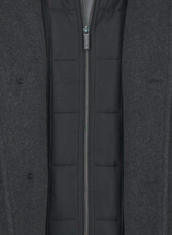 Bugatti, Mantel, Wolle, Anthrazit Gemustert 3 Bugatti, Mantel, Wolle, Anthrazit Gemustert -Herrenausstatter Verkaufe 449729 norm4