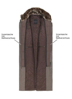 Bugatti, Mantel, Mikrofaser Wattiert, Taupe Meliert -Herrenausstatter Verkaufe 449733 norm3