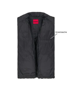 HUGO, Steppjacke Brenti, Mikrofaser Wasserabweisend, Schwarz -Herrenausstatter Verkaufe 449746 norm3