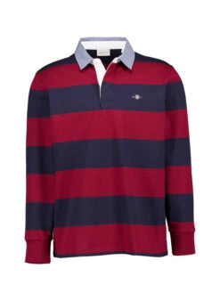 Gant, Pullover, Baumwolle, Bordeaux Gestreift