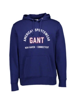 Gant, Hoodie, Baumwolle, Royalblau