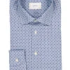 ETON, Hemd, Slim Fit, Baumwolle,blau Gemustert