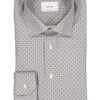 ETON, Hemd, Classic Fit, Baumwolle, Beigegemustert