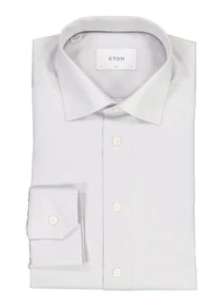ETON, Hemd, Slim Fit, Bio Baumwolle, Hellgrau
