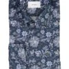 ETON, Hemd, Slim Fit, Bio Baumwolle, Dunkelblau Gemustert
