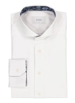 ETON, Hemd, Slim Fit, Bio Baumwolle, Weiß