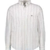 Gant, Hemd, Regular Fit, Oxford, Weiß Gestreift