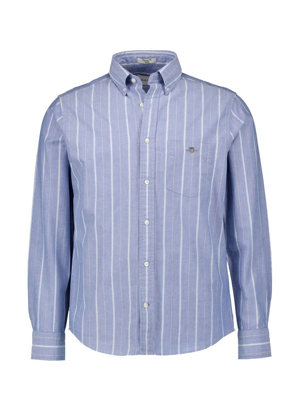 Gant, Hemd, Regular Fit, Oxford, blau gestreift Gant, Hemd, Regular Fit, Oxford, Blau Gestreift -Herrenausstatter Verkaufe 449960 norm
