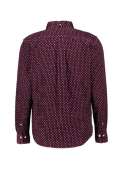 Gant, Hemd, Regular Fit, Cord, Bordeaux Gemustert -Herrenausstatter Verkaufe 449964 norm2