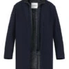 ROY ROBSON, Mantel, Mikrofaser, Dunkelblau