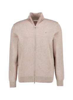 Gant, Cardigan,Baumwolle, Beige Meliert